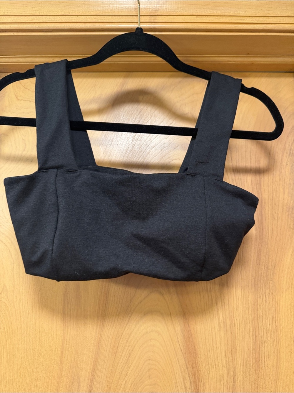 Old Navy Black Wide-Strap Crop Bralette